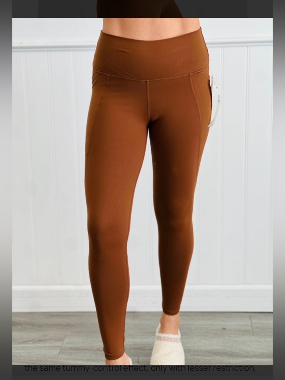 Mono B Copper Brown High-Rise Pocket Leggings